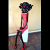 Black lady sitting