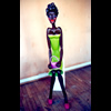 Lady in green
